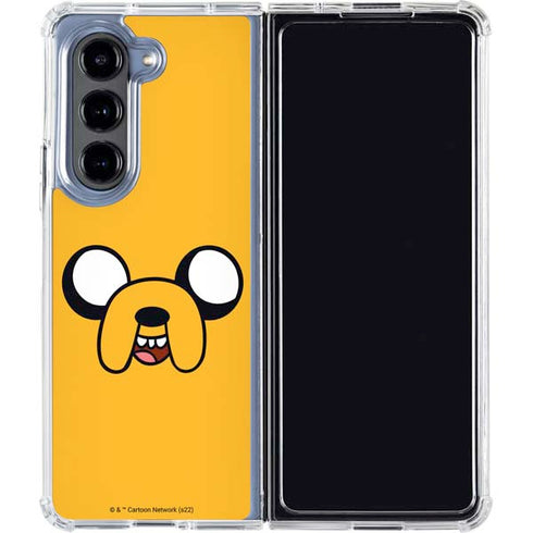 Adult Swim Adventure Time Jake The Dog Galaxy Z Fold5 5G Clear Case